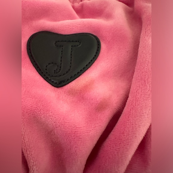 Vintage Juicy Couture Velour Pink Y2K Satchel Bag Handbag Rare - Picture 7 of 14